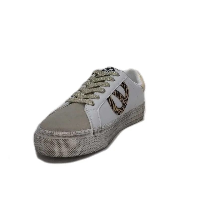 Strike Side Cuir Blanc Or*No Name Best