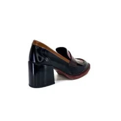 32321 D4 Cuir Glace Noir Bordeaux*Pertini Best