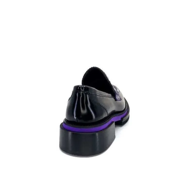 32416 D7 Cuir Noir Violet*Pertini Hot