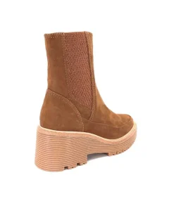 Marta 01 Daim Marron Noce*Regarde Le Ciel Discount