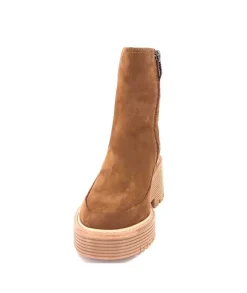 Marta 01 Daim Marron Noce*Regarde Le Ciel Discount