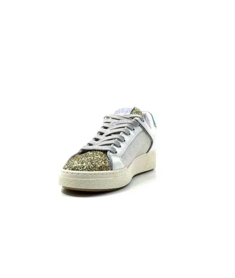 Smr Duck 9433 Cuir Blanc Glitter Or*Semerdjian New