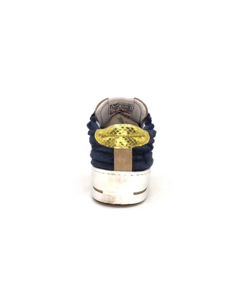 Smr Maya 8676 Velours Bleu Daim Beige*Semerdjian Clearance