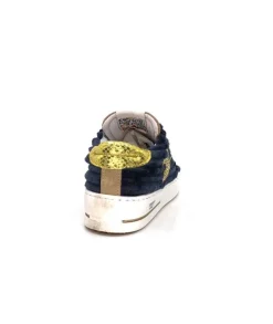 Smr Maya 8676 Velours Bleu Daim Beige*Semerdjian Clearance