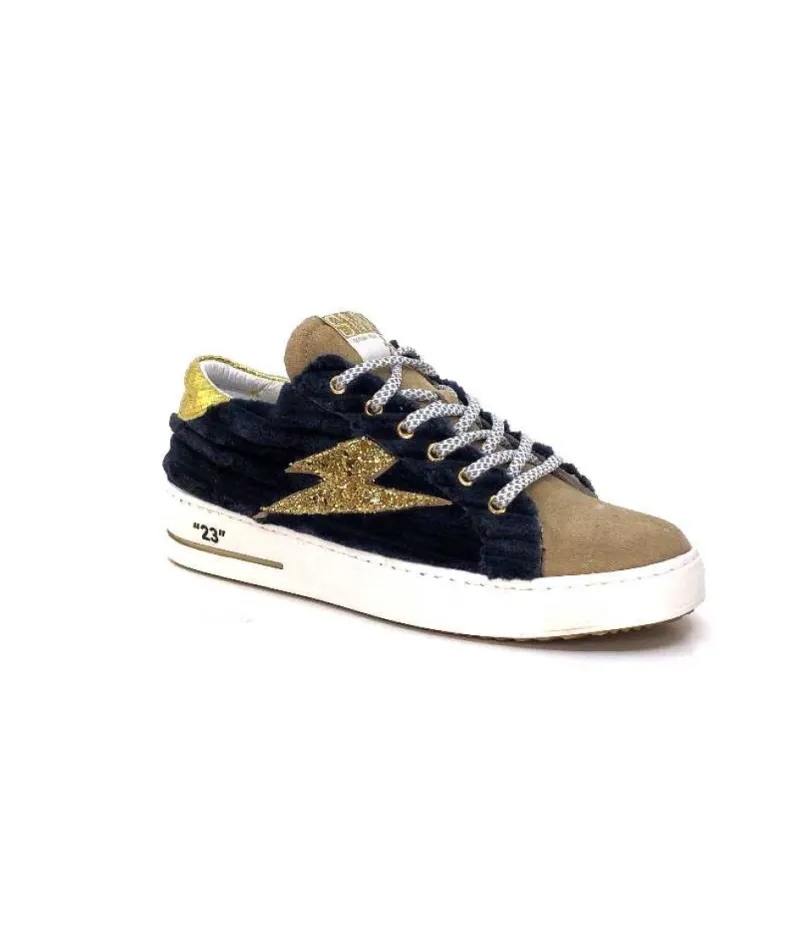 Smr Maya 8676 Velours Bleu Daim Beige*Semerdjian Clearance