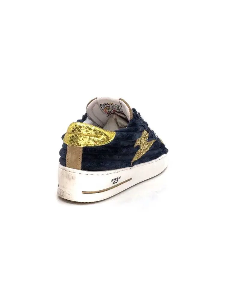 Smr Maya 8676 Velours Bleu Daim Beige*Semerdjian Clearance