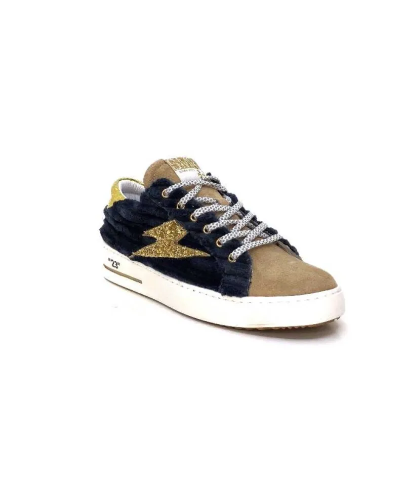 Smr Maya 8676 Velours Bleu Daim Beige*Semerdjian Clearance