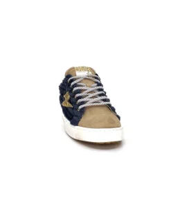 Smr Maya 8676 Velours Bleu Daim Beige*Semerdjian Clearance