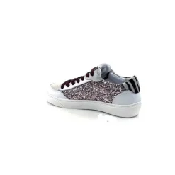 Smr23 Taline 10435 Cuir Blanc Glitter Rose*Semerdjian Online