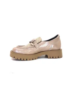 8-36-16 /02 Cuir Vernis & Tweed Beige*Softwaves Outlet