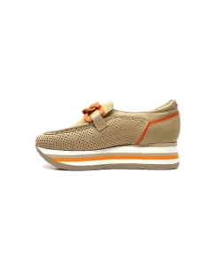 7-78-56 Cuir Et Daim Camel*Softwaves Outlet