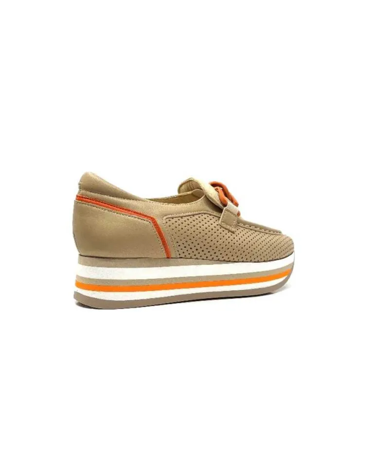 7-78-56 Cuir Et Daim Camel*Softwaves Outlet