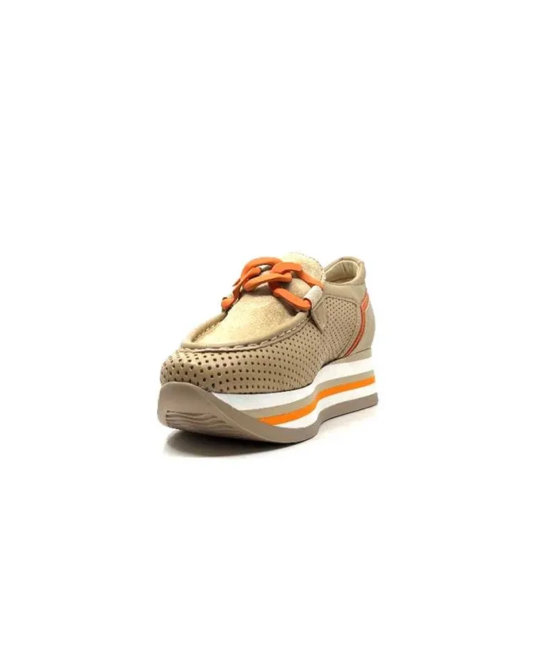 7-78-56 Cuir Et Daim Camel*Softwaves Outlet