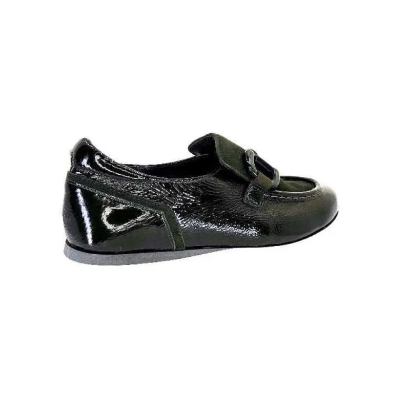 7.78.61 Cuir Vernis Et Daim Kaki*Softwaves Hot