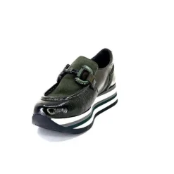 7.78.61 Cuir Vernis Et Daim Kaki*Softwaves Hot