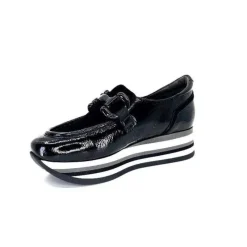 7.78.61 Cuir Vernis Et Daim Noir*Softwaves Discount