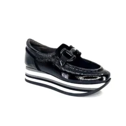 7.78.61 Cuir Vernis Et Daim Noir*Softwaves Discount