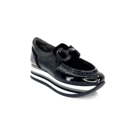 7.78.61 Cuir Vernis Et Daim Noir*Softwaves Discount