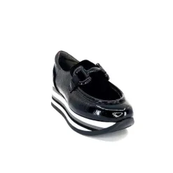 7.78.61 Cuir Vernis Et Daim Noir*Softwaves Discount