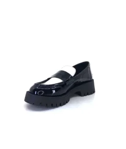 11244 Cg Cuir Noir & Vernis Blanc*We Do Best