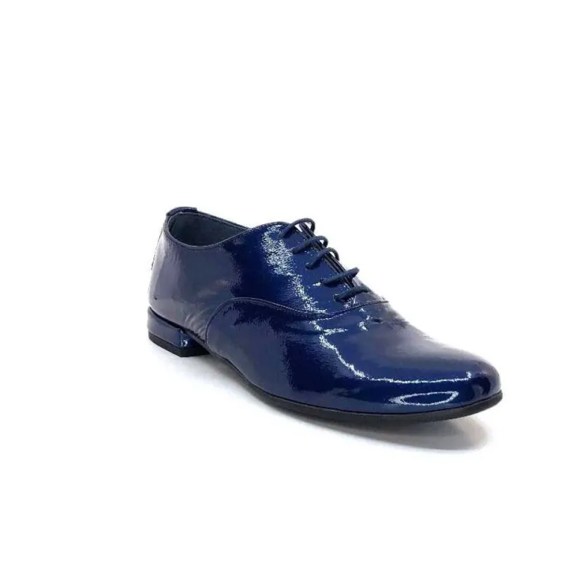 Xavier Danaud Cross Cuir Vernis Bleu*Ivoire0581