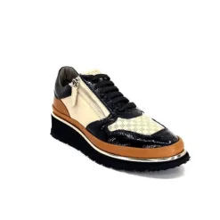 9809 Cuir Noir, Marron & Creme*XSA Sale