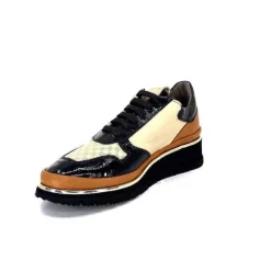 9809 Cuir Noir, Marron & Creme*XSA Sale